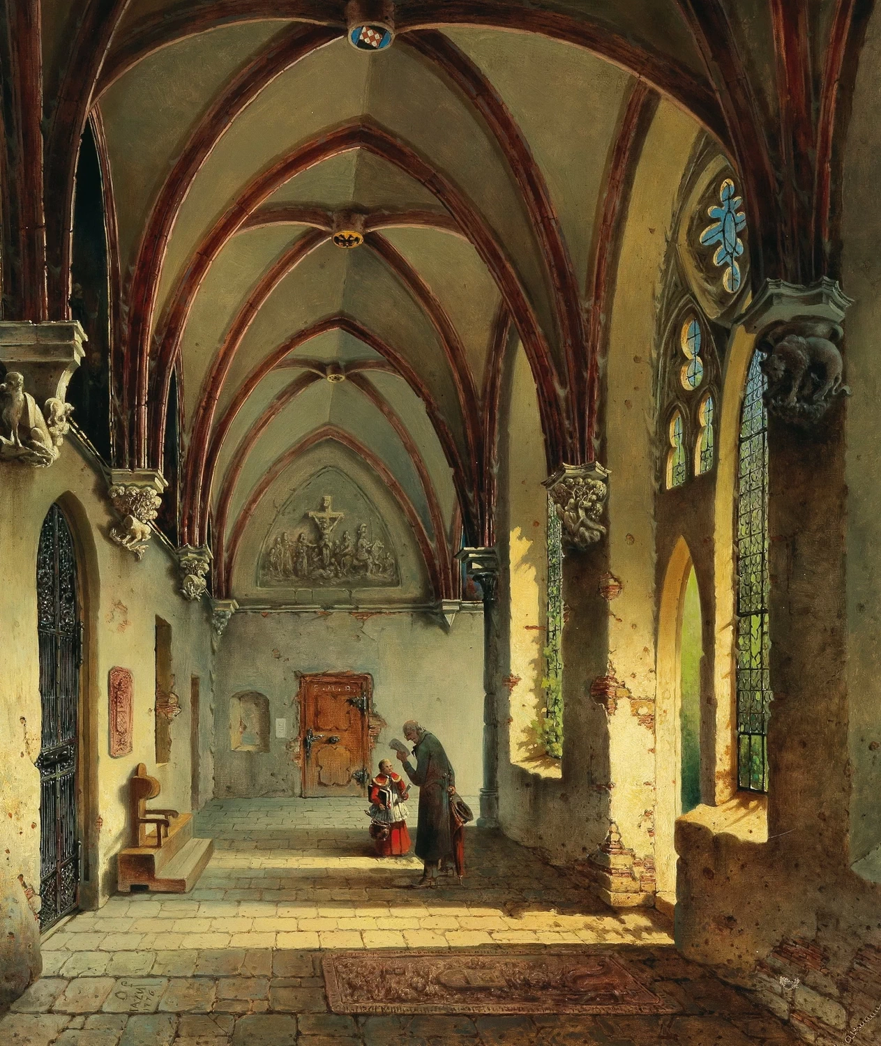 Chiostro nell'ex collegiata ora chiesa parrocchiale a Neuburg presso Mürzzuschlag - Altamann Anton